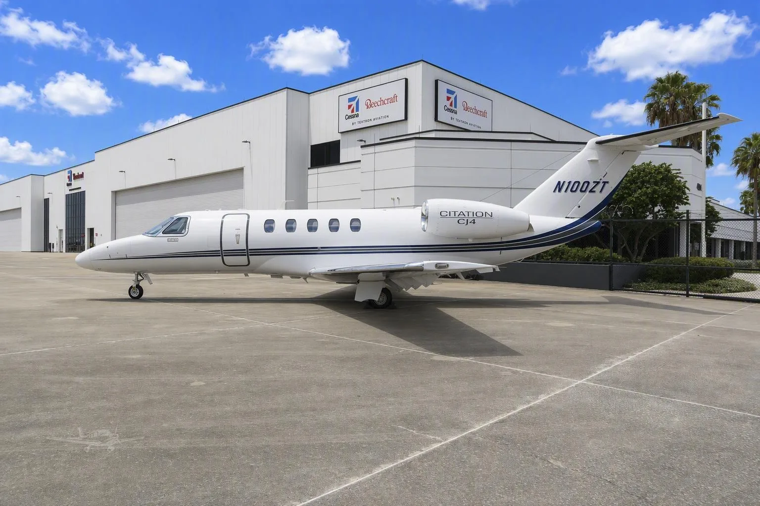 Exterior view of a 2022 CESSNA CITATION CJ4 GEN 2, N100ZT.