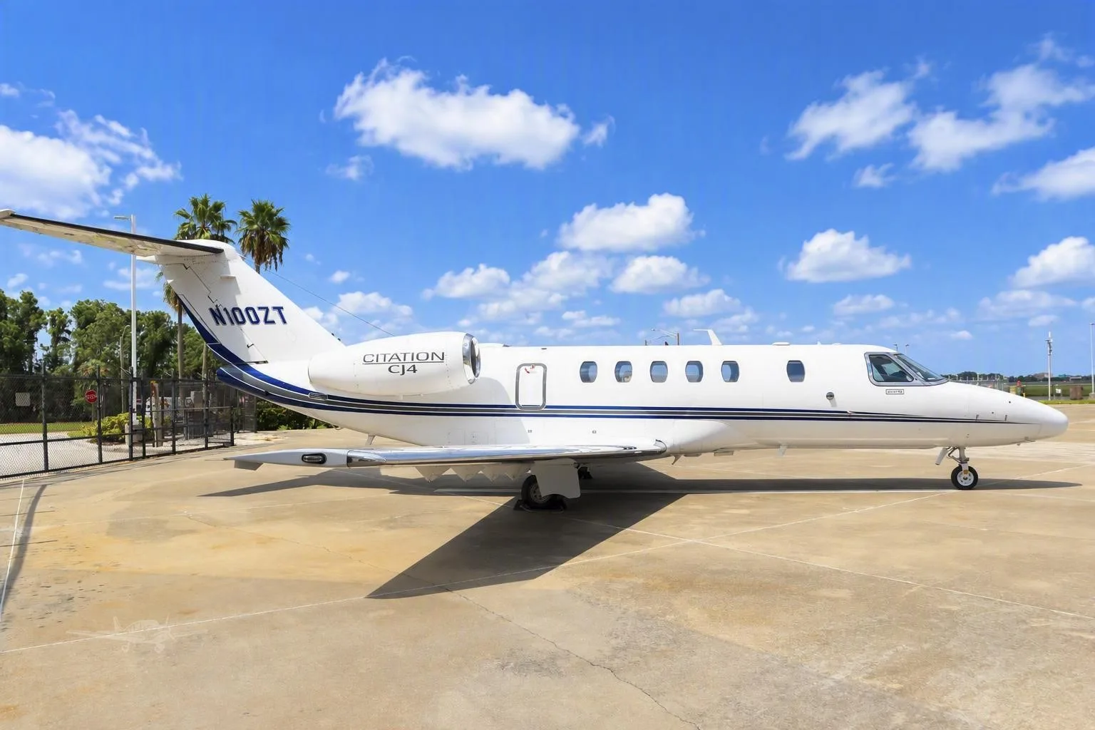 Exterior view of a 2022 CESSNA CITATION CJ4 GEN 2, N100ZT.