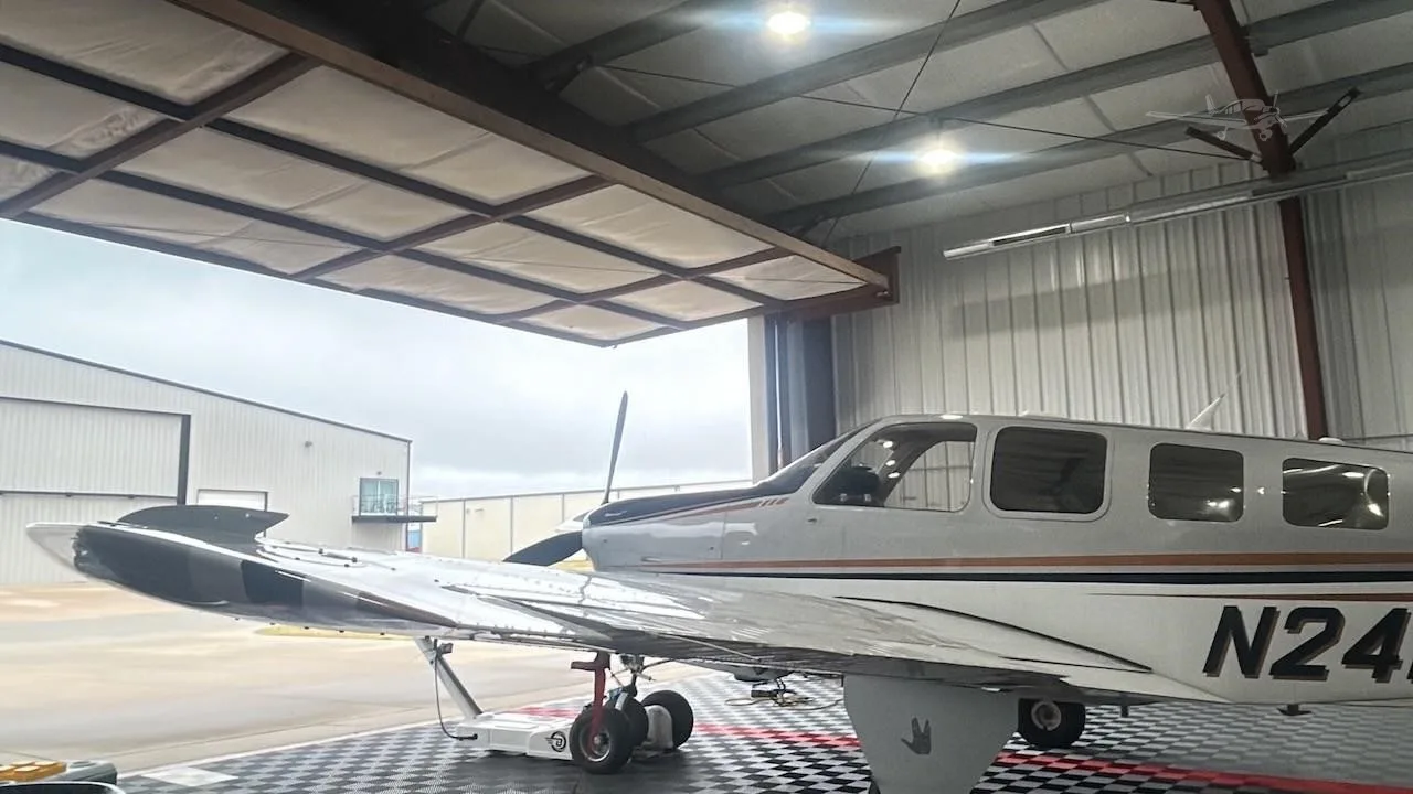 Exterior view of a 2008 BEECHCRAFT G36 BONANZA, N241RS.