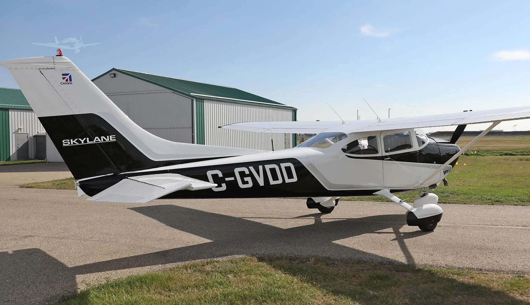 Exterior view of a 1974 CESSNA 182P SKYLANE, C-GVDD.