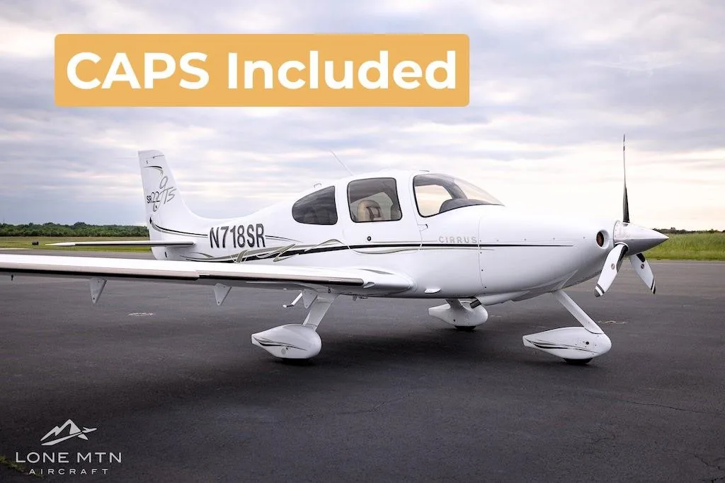 Exterior view of a 2006 CIRRUS SR22-G2, N718SR.