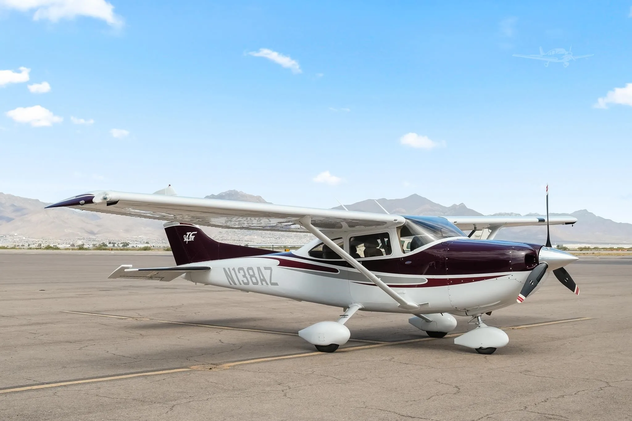 Exterior view of a 2004 CESSNA TURBO 182T SKYLANE, N138AZ.