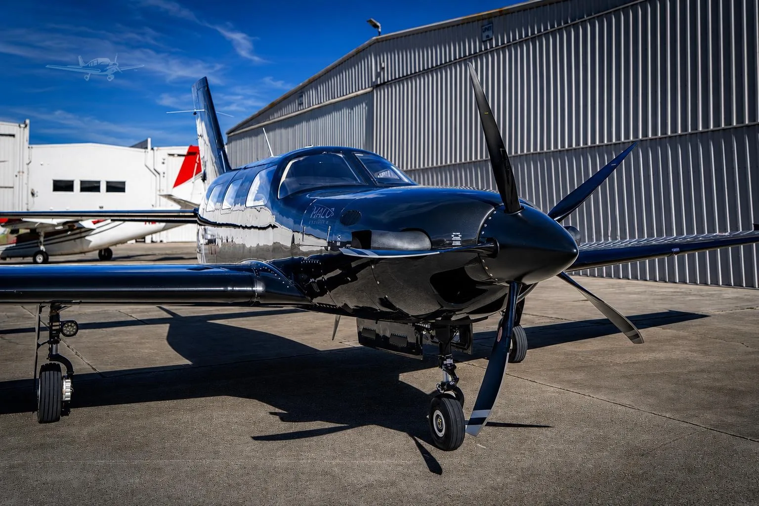 Exterior view of a 2023 PIPER M600 SLS.