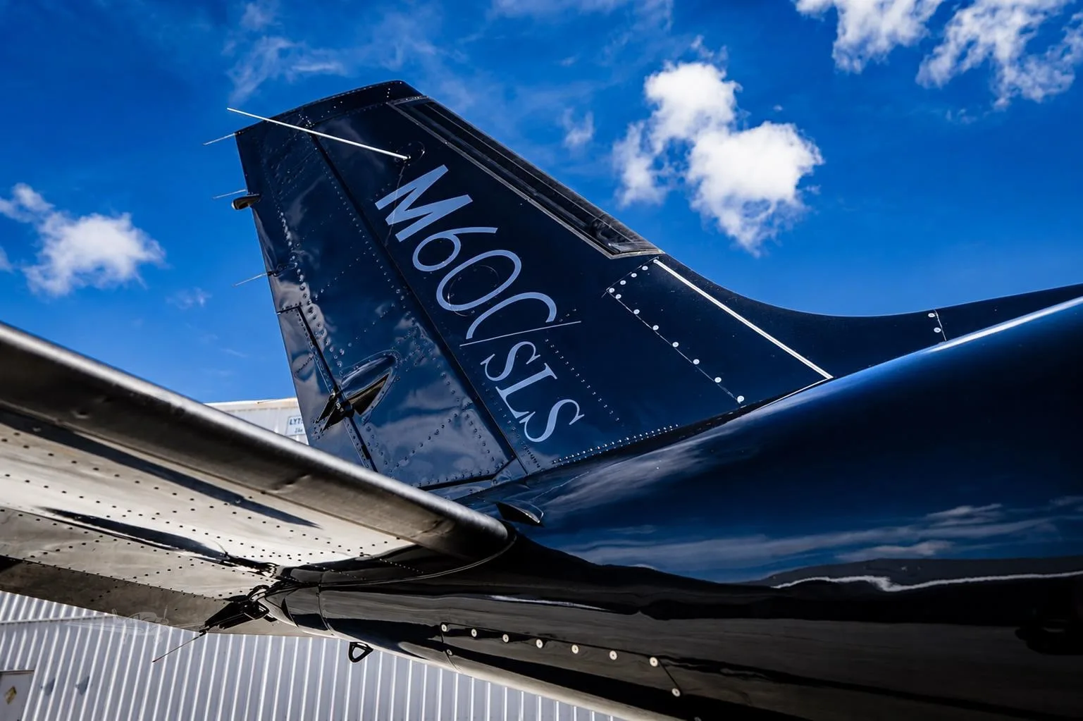 Exterior view of a 2023 PIPER M600 SLS.