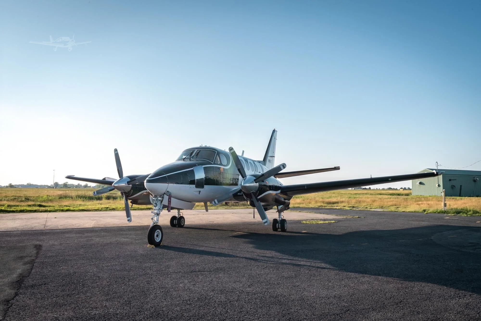 Exterior view of a 1978 BEECHCRAFT KING AIR B100, C-GMNL.
