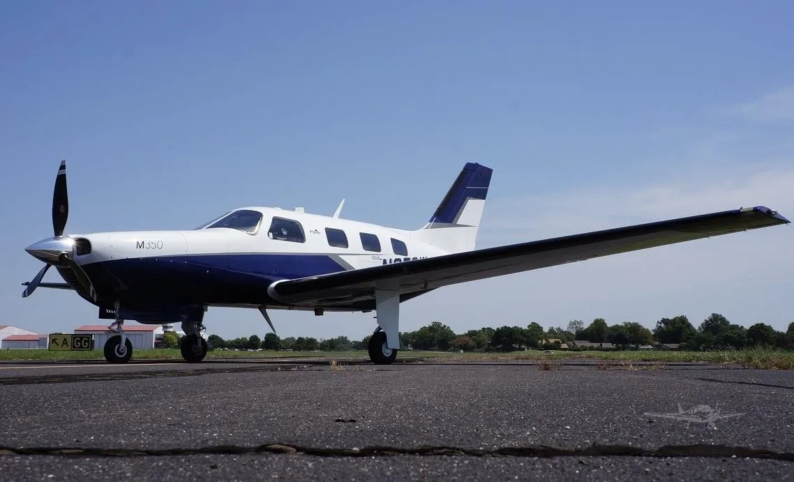 Exterior view of a 2020 PIPER M350, N350W.