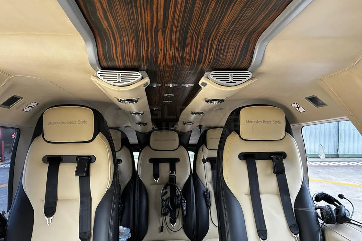 Cabin interior of a 2014 EUROCOPTER EC145.