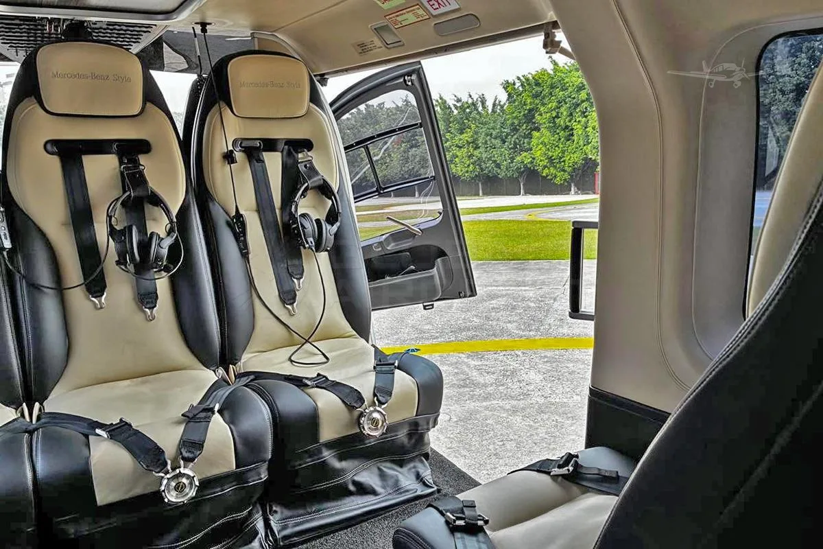 Cabin interior of a 2014 EUROCOPTER EC145.
