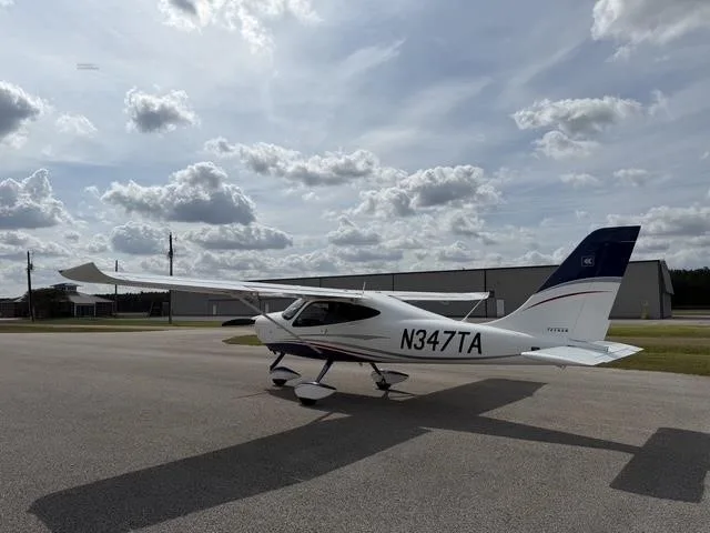 Exterior view of a 2021 TECNAM P2008, N347TA.