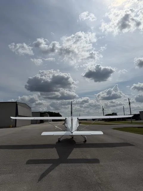 Exterior view of a 2021 TECNAM P2008, N347TA.