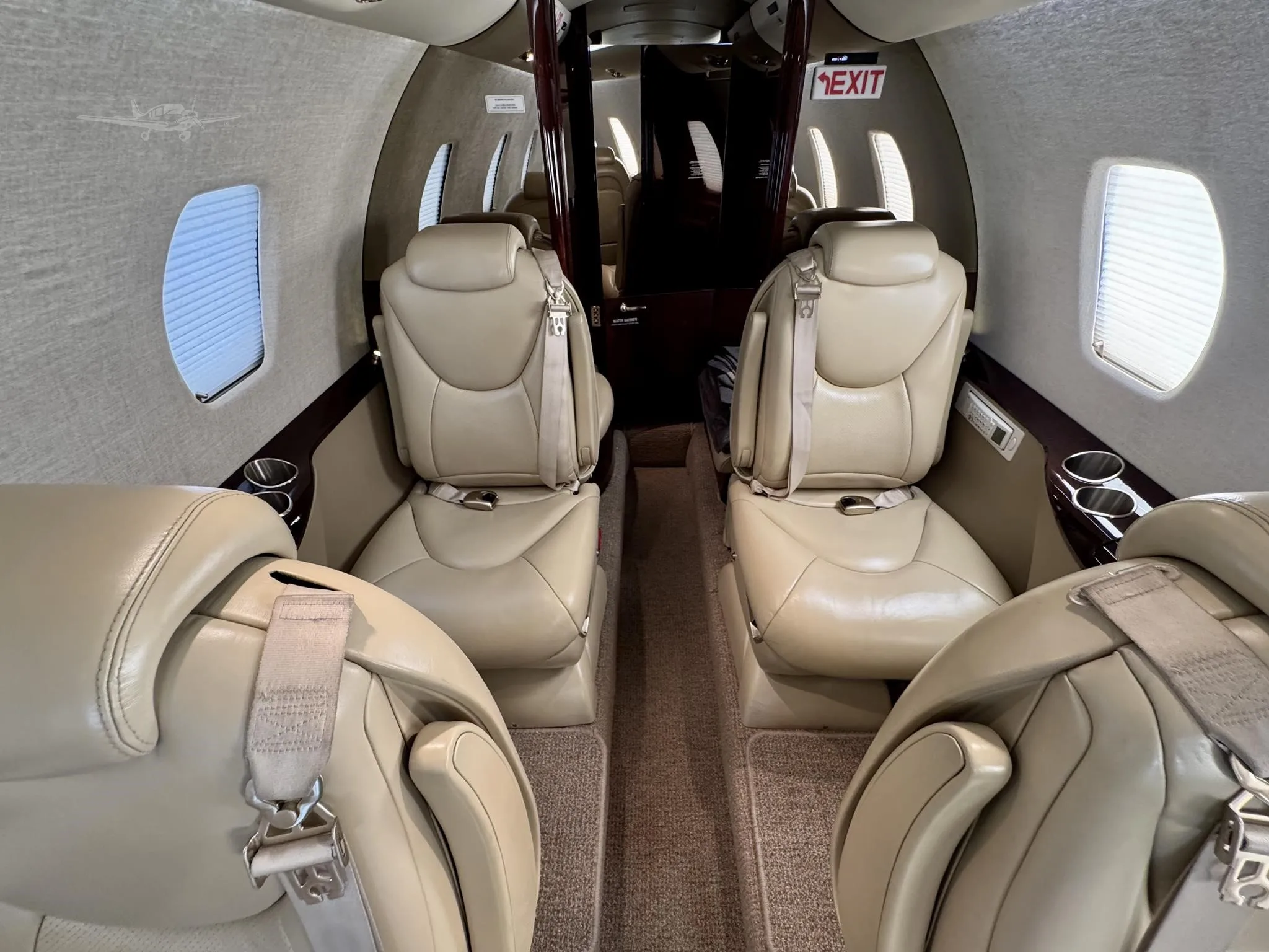 Cabin interior of a 2011 CESSNA CITATION XLS+.