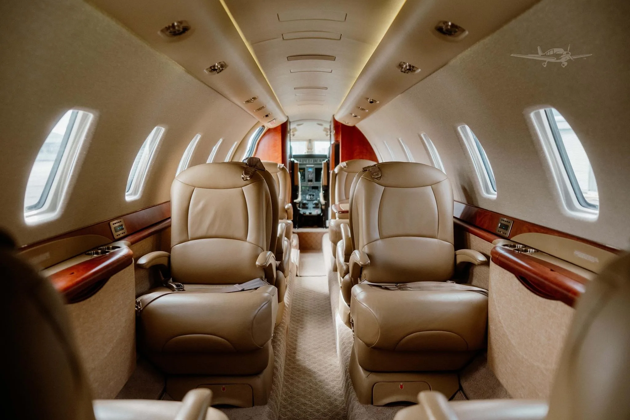 Cabin interior of a 2005 CESSNA CITATION SOVEREIGN.
