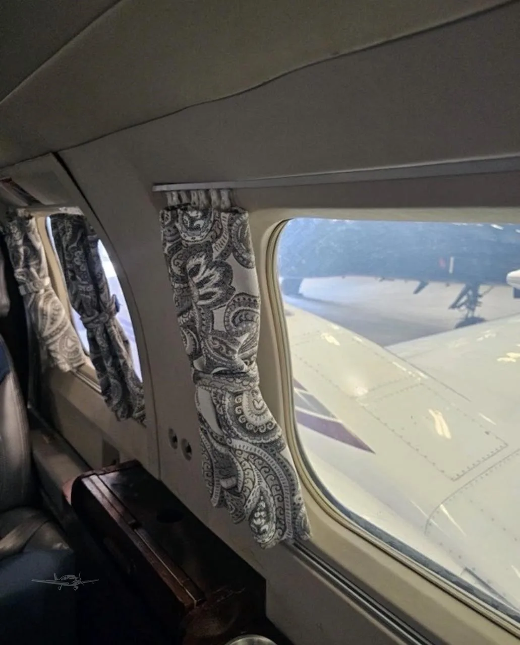 Cabin interior of a 1976 PIPER CHEYENNE II.