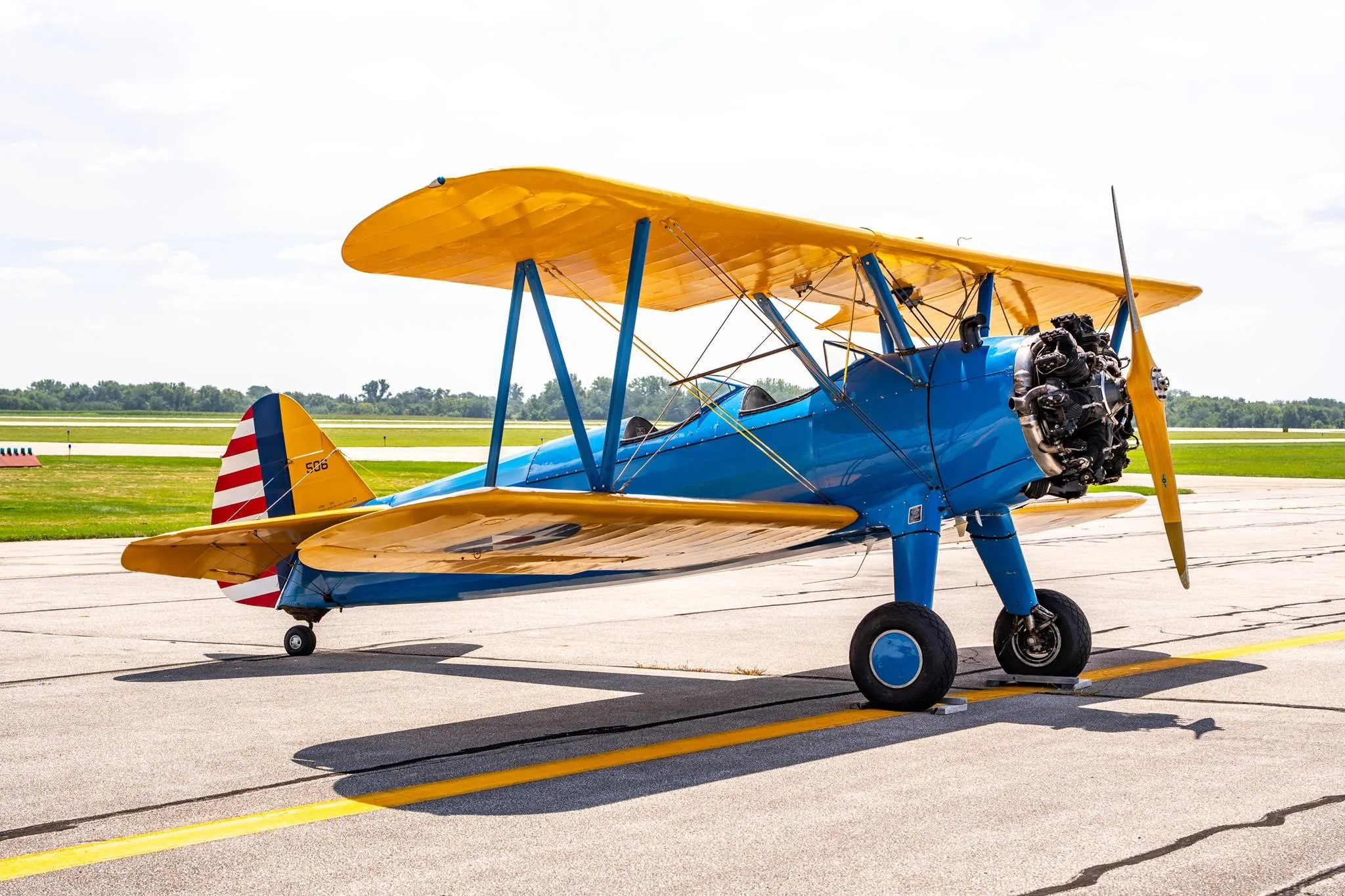 Exterior view of a 1940 BOEING/STEARMAN PT-18 KAYDET, N51902.