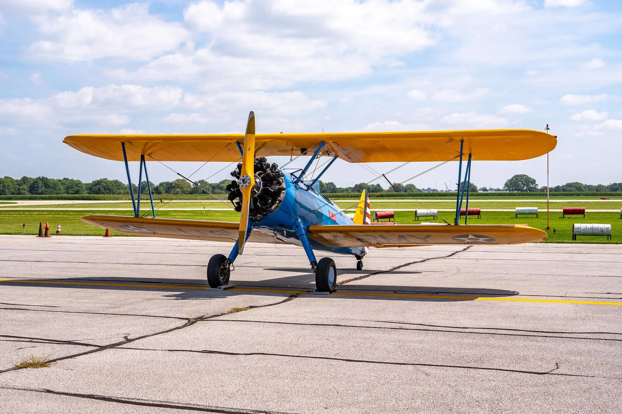 Exterior view of a 1940 BOEING/STEARMAN PT-18 KAYDET, N51902.