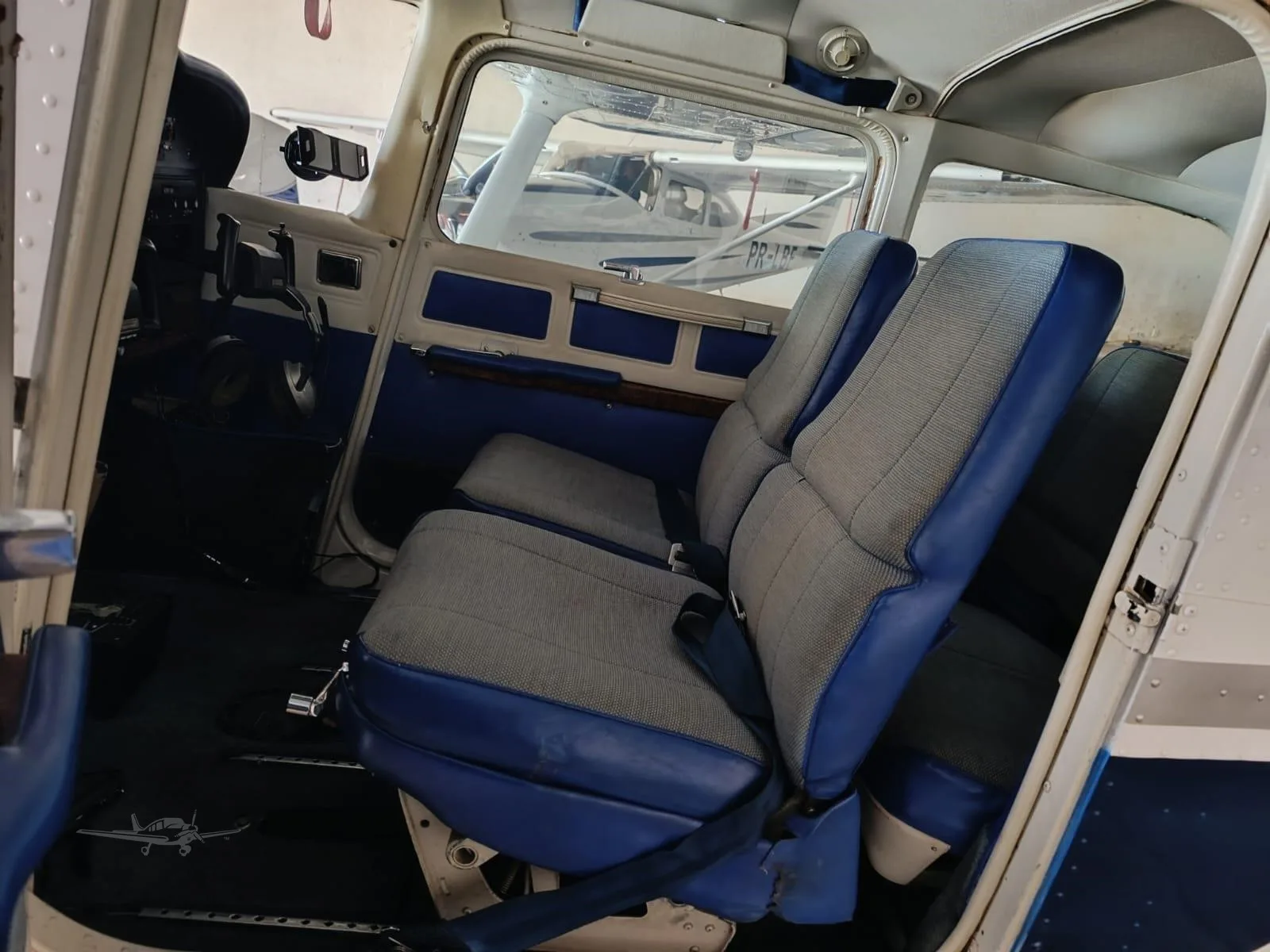 Cabin interior of a 1981 CESSNA 172RG CUTLASS.