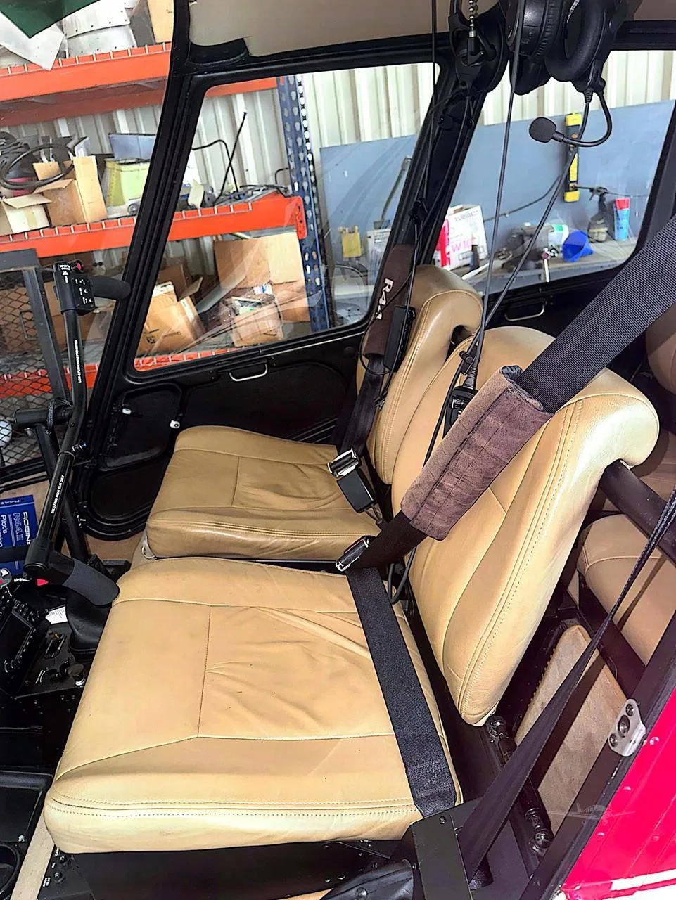 Cabin interior of a 2012 ROBINSON R44 RAVEN II.