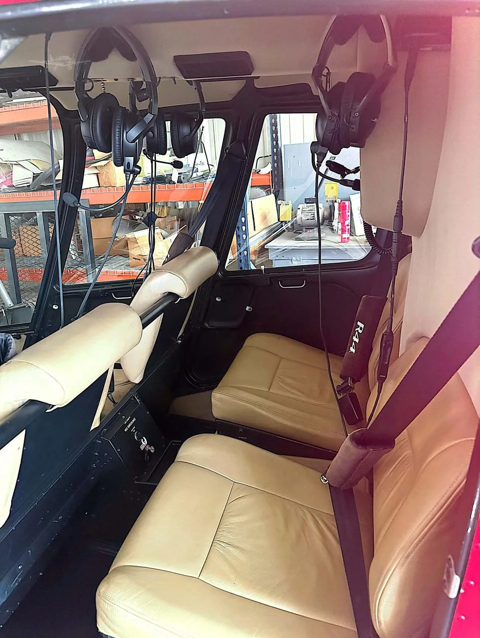 Cabin interior of a 2012 ROBINSON R44 RAVEN II.