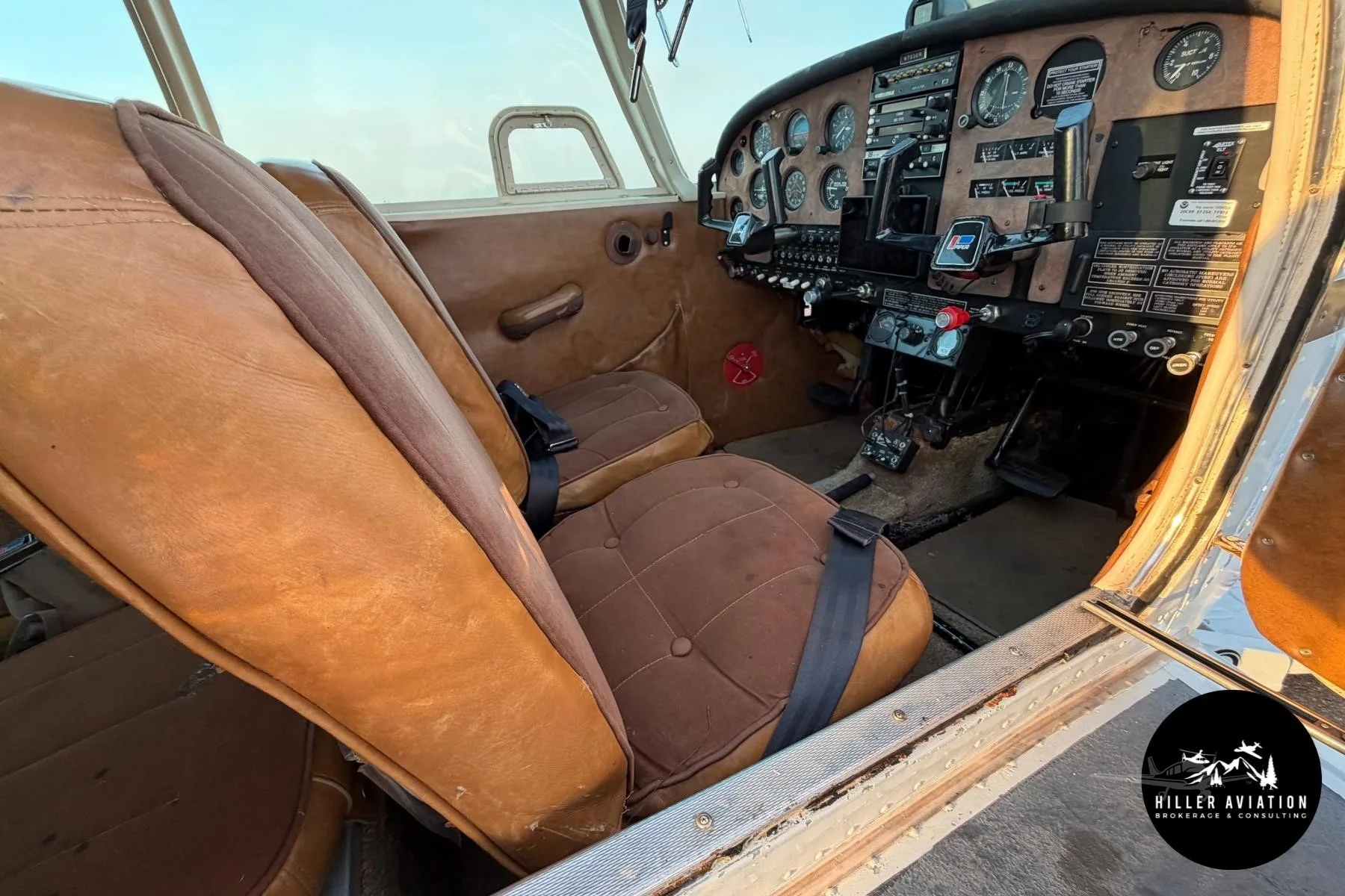 Cabin interior of a 1966 PIPER CHEROKEE 140.