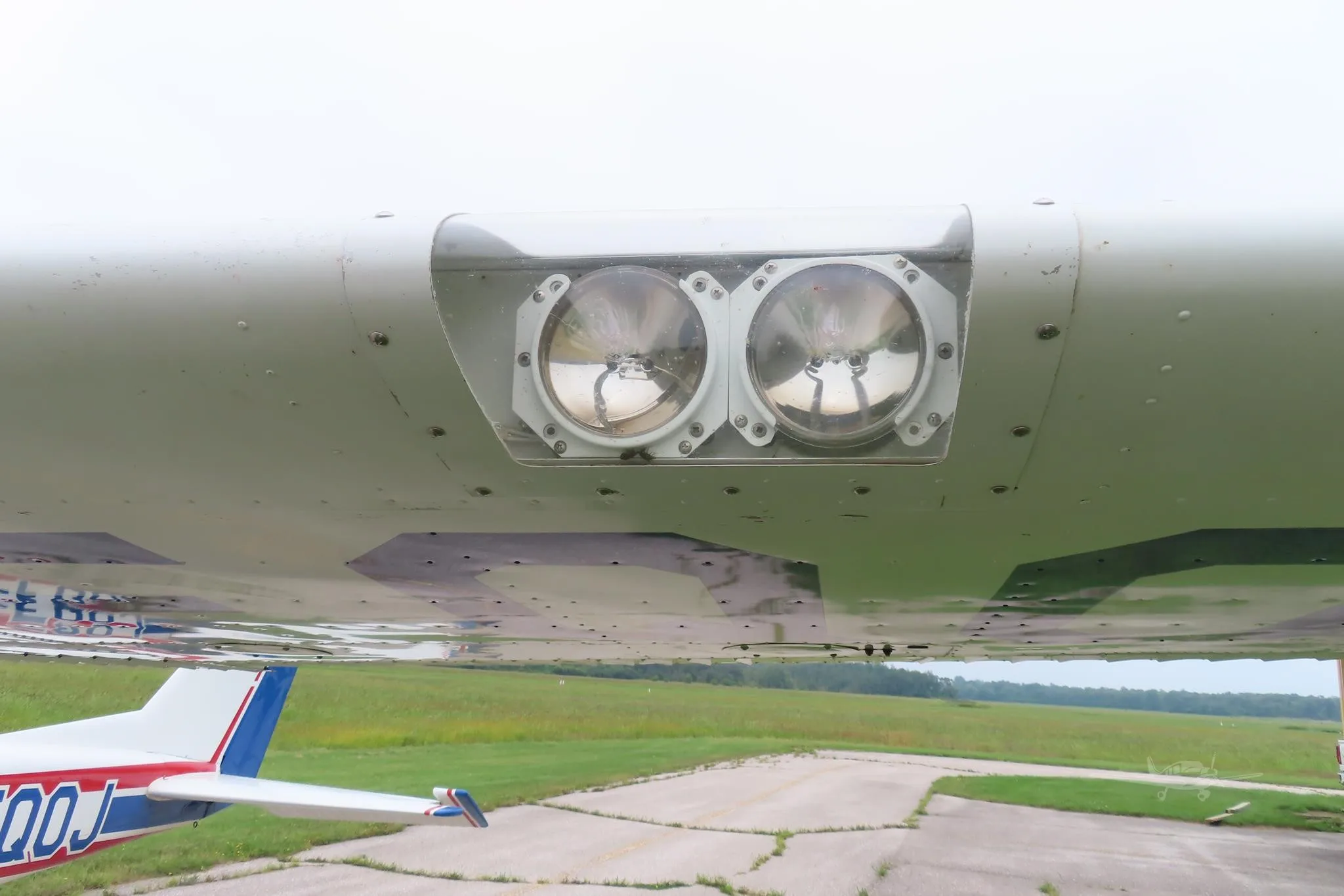 Engine detail of a 1966 CESSNA 172 SKYHAWK.