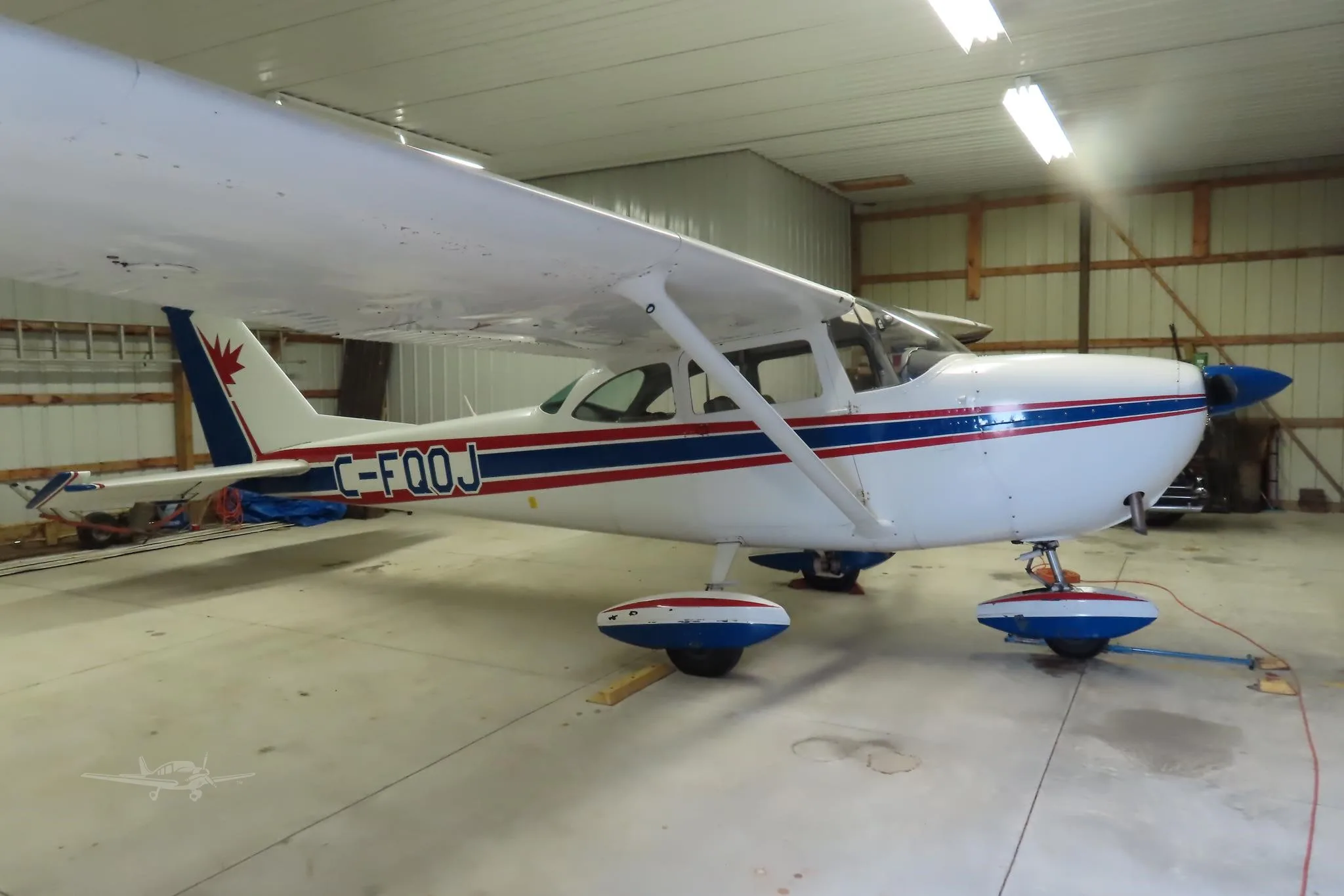 Exterior view of a 1966 CESSNA 172 SKYHAWK, C-GQOJ.