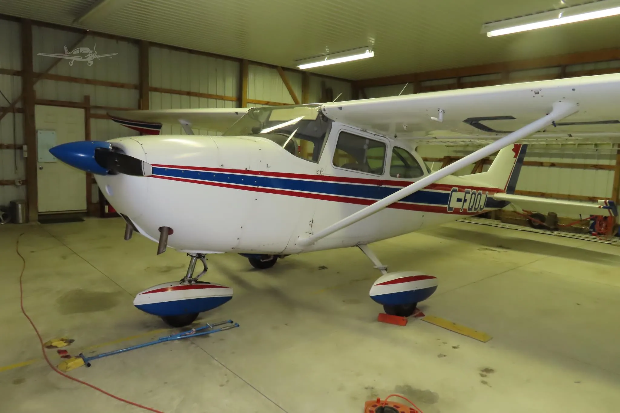 Exterior view of a 1966 CESSNA 172 SKYHAWK, C-GQOJ.