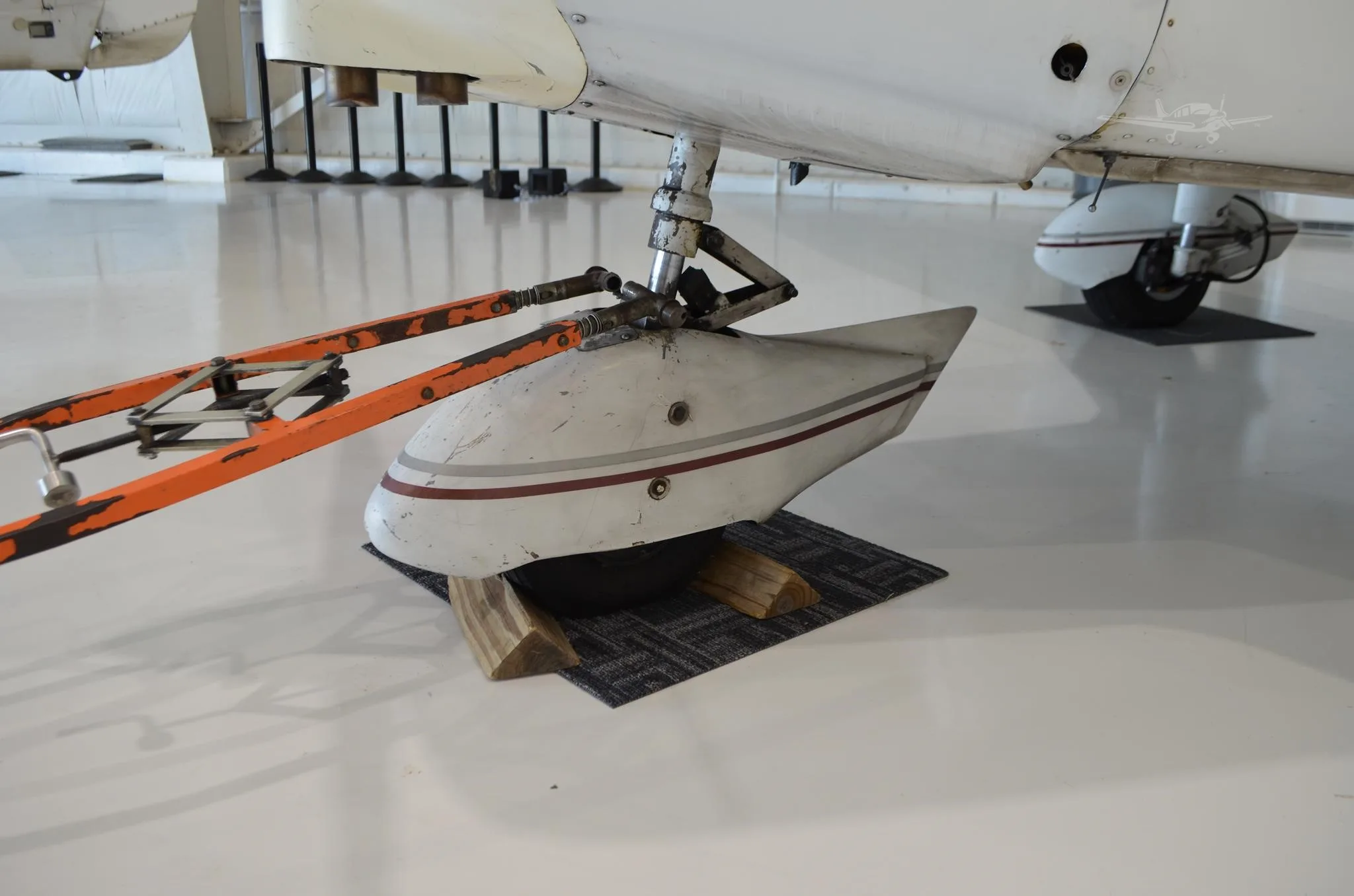 Engine detail of a 1974 PIPER WARRIOR.