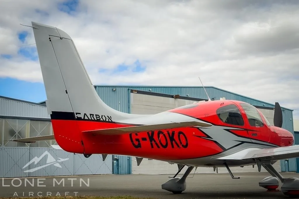 Exterior view of a 2018 CIRRUS SR22-G6 TURBO, G-KOKO.