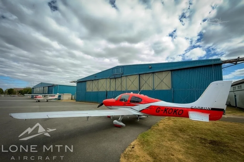 Exterior view of a 2018 CIRRUS SR22-G6 TURBO, G-KOKO.