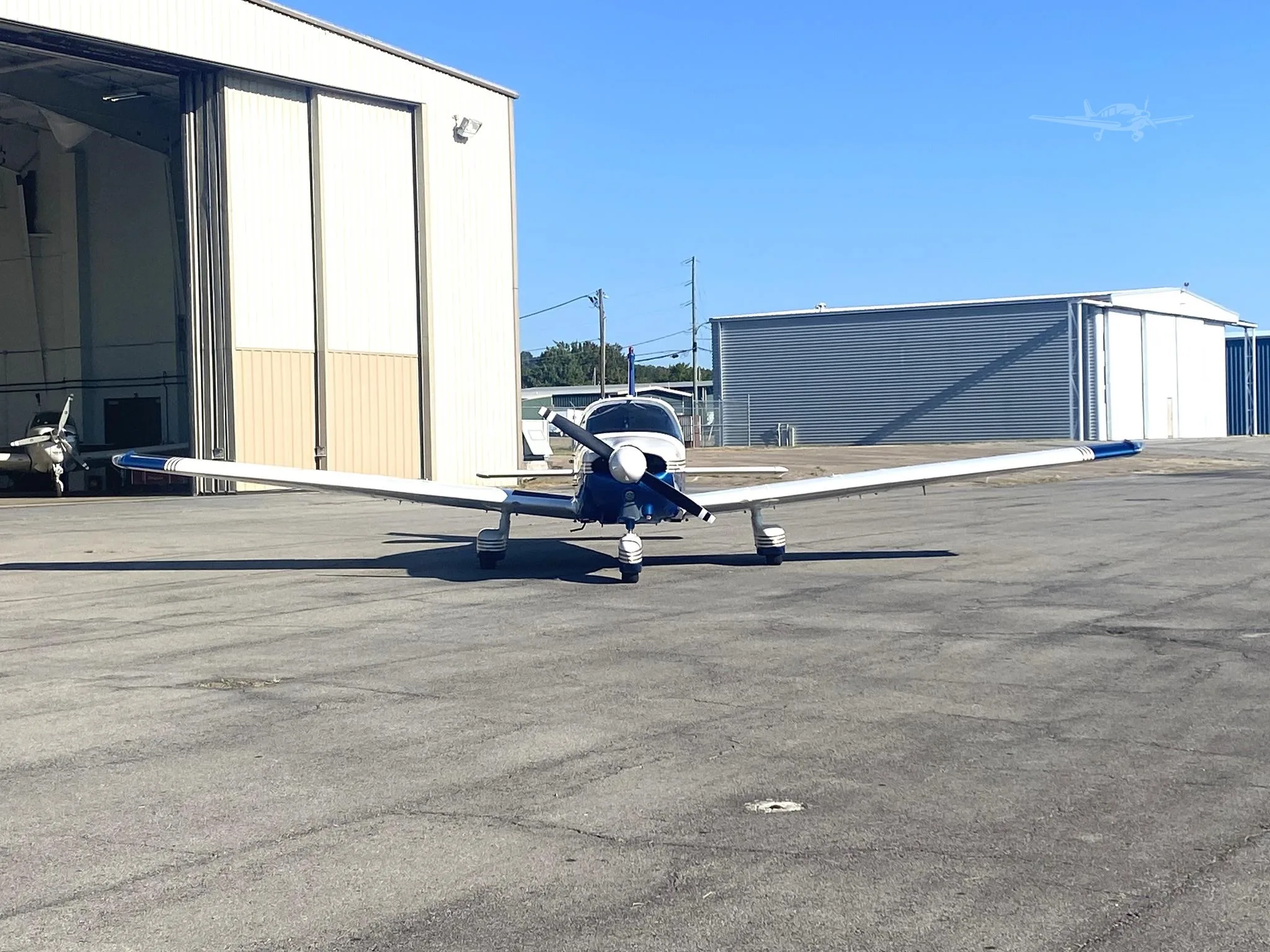 Exterior view of a 1978 PIPER ARCHER II, N36563.