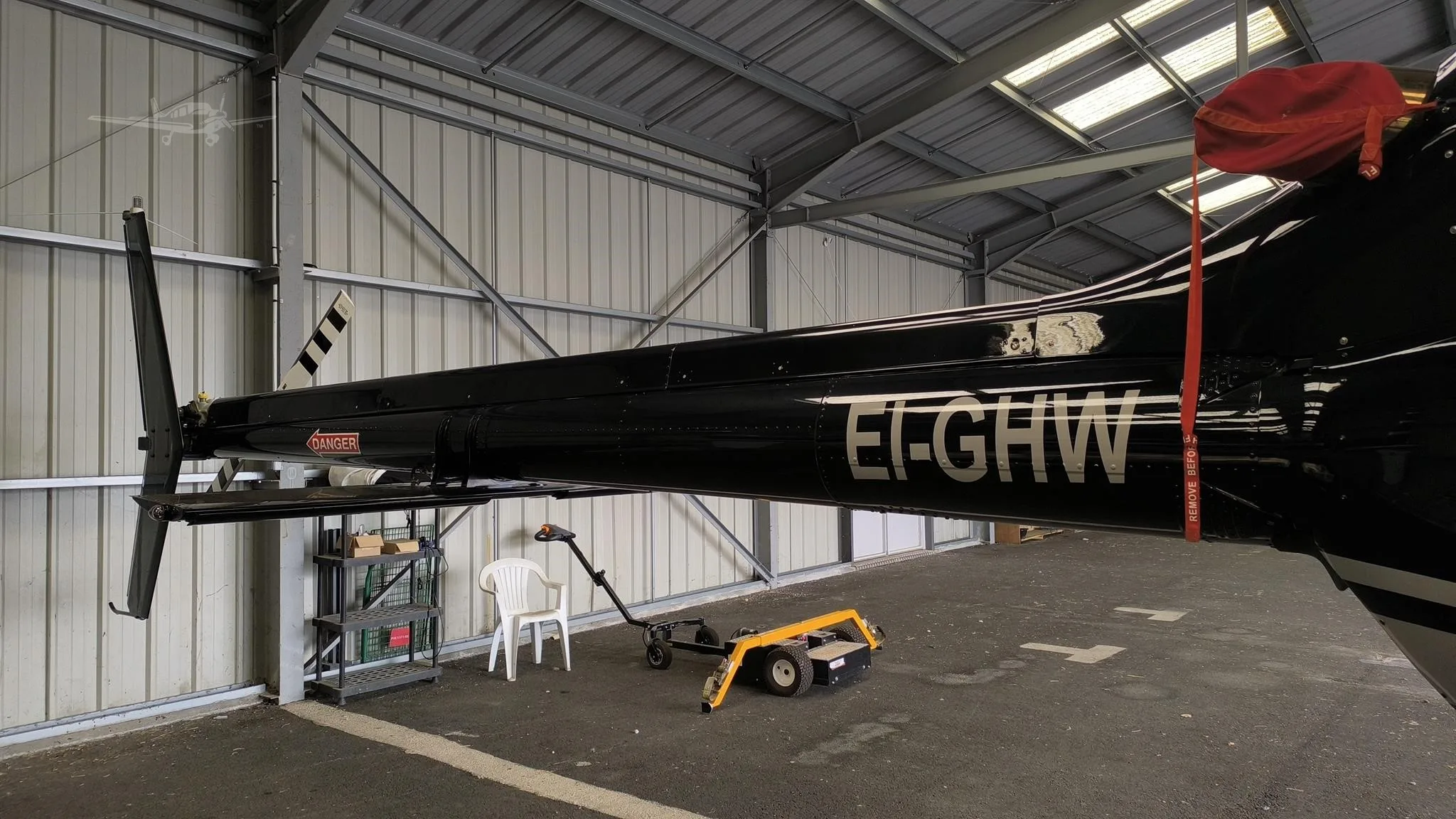 Exterior view of a 2018 BELL 505 JET RANGER X, EI-GHW.