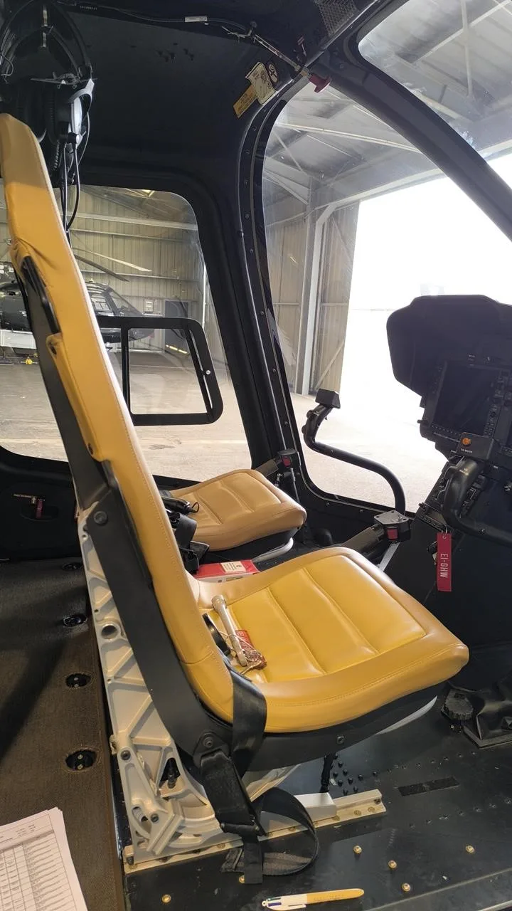 Cabin interior of a 2018 BELL 505 JET RANGER X.