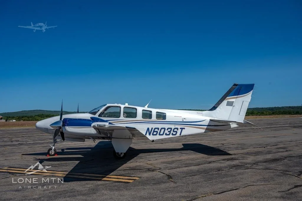 Exterior view of a 2014 BEECHCRAFT G58 BARON, N603ST.