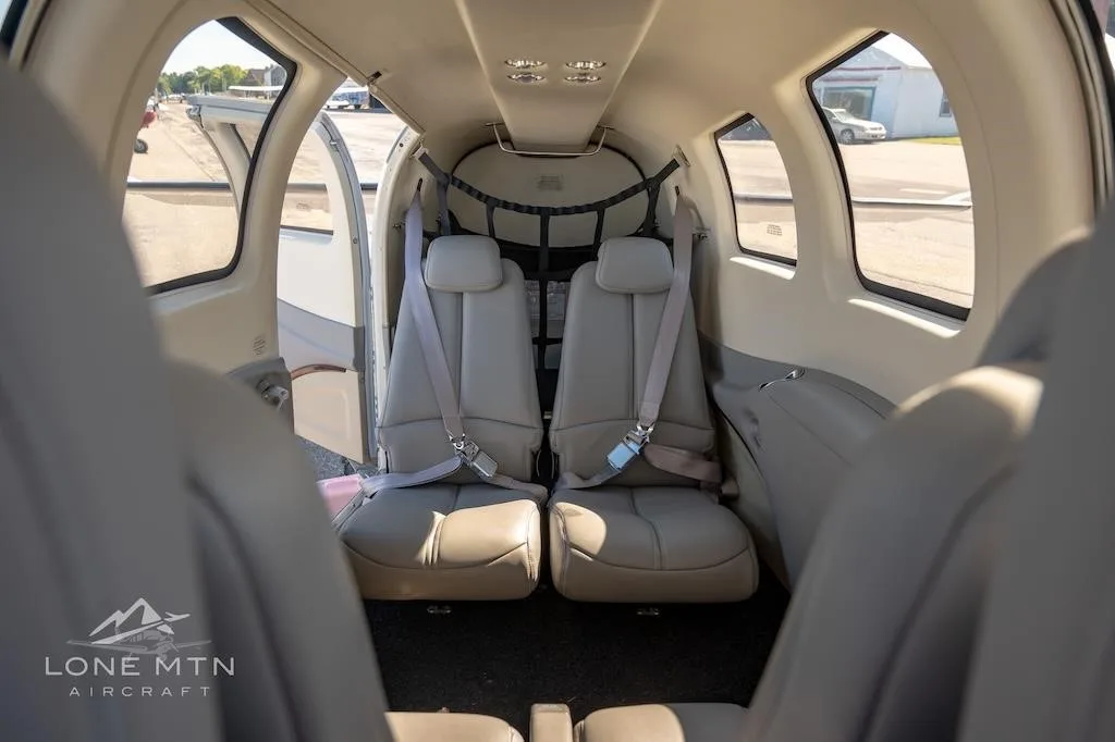 Cabin interior of a 2014 BEECHCRAFT G58 BARON.