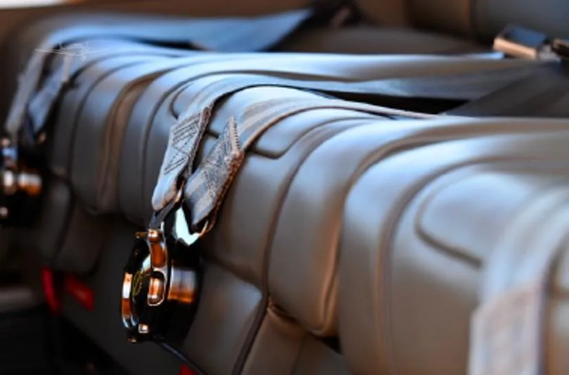 Cabin interior of a 2022 LEONARDO AW109SP GRANDNEW.