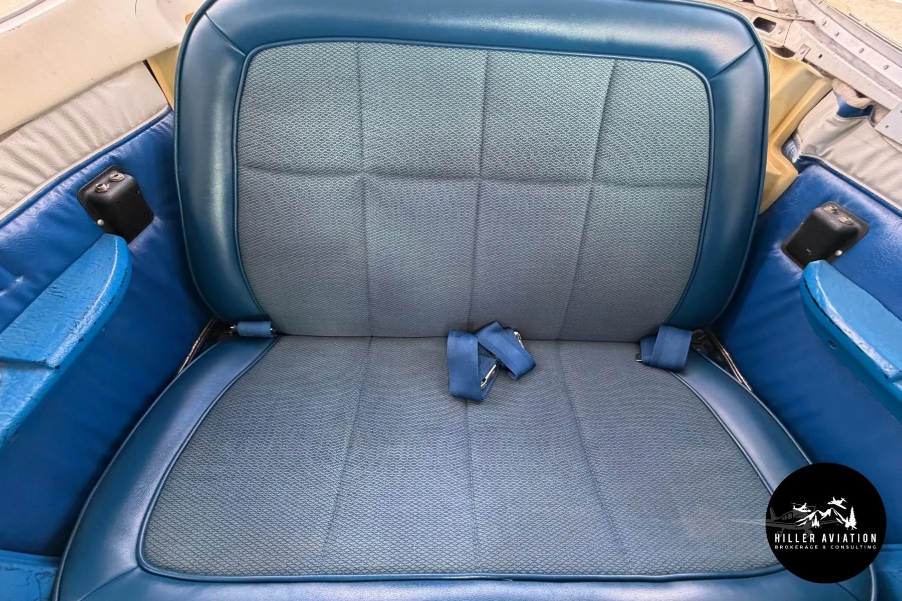Cabin interior of a 1976 CESSNA 172M SKYHAWK.