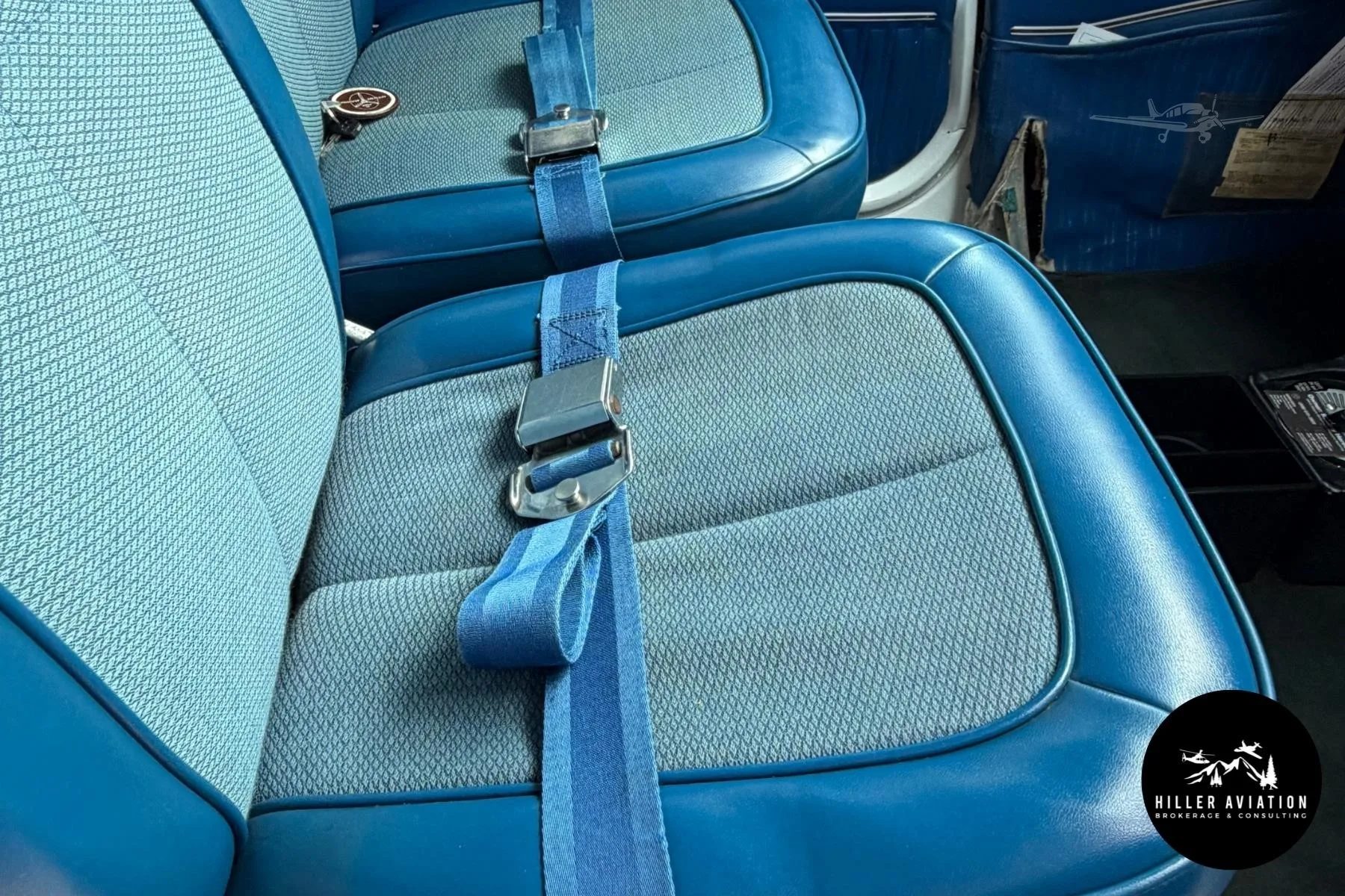 Cabin interior of a 1976 CESSNA 172M SKYHAWK.