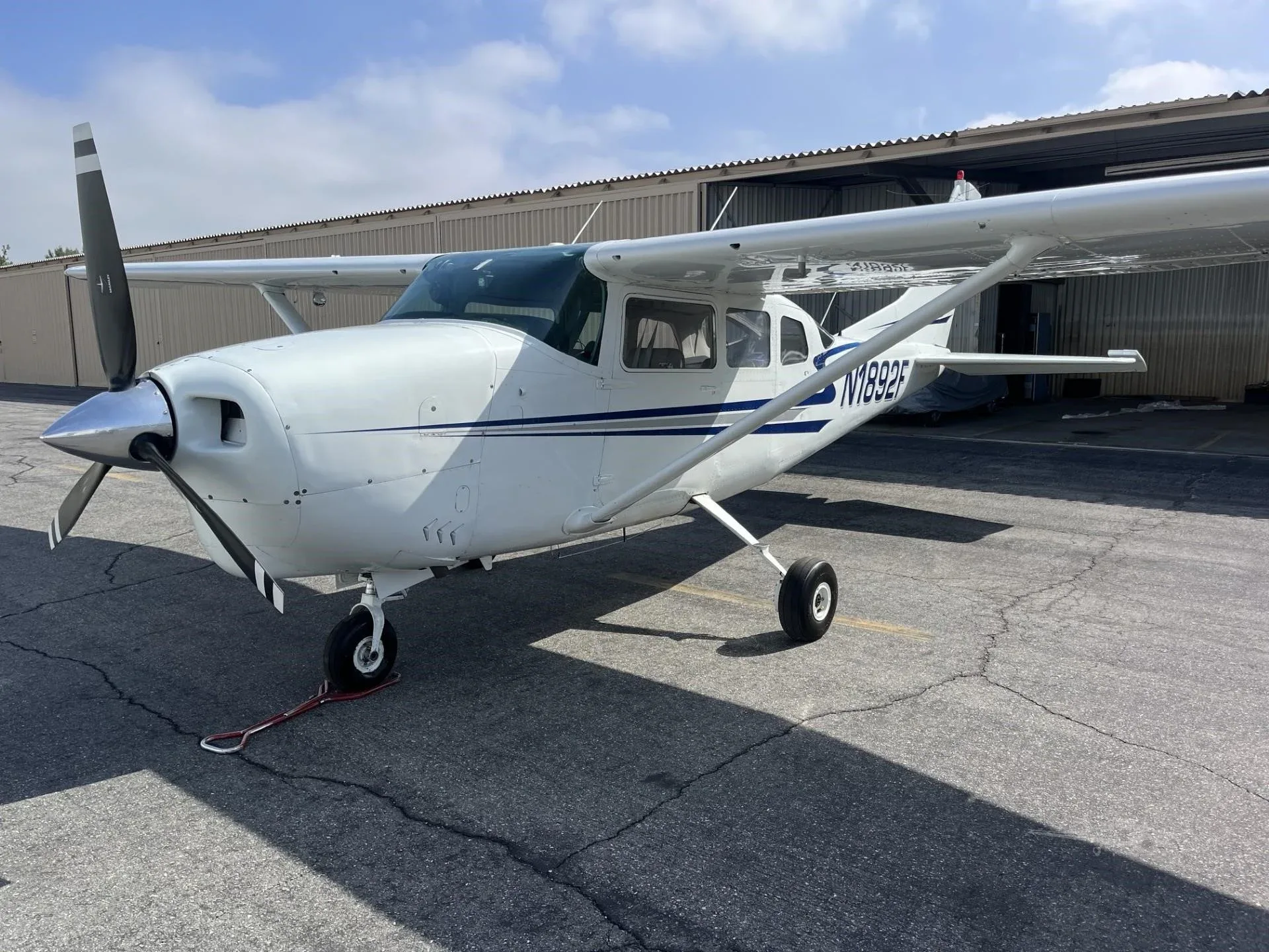 Exterior view of a 1966 CESSNA 210, N1892F.