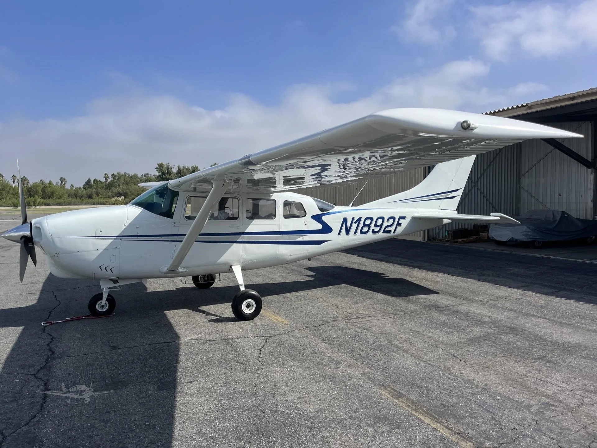 Exterior view of a 1966 CESSNA 210, N1892F.