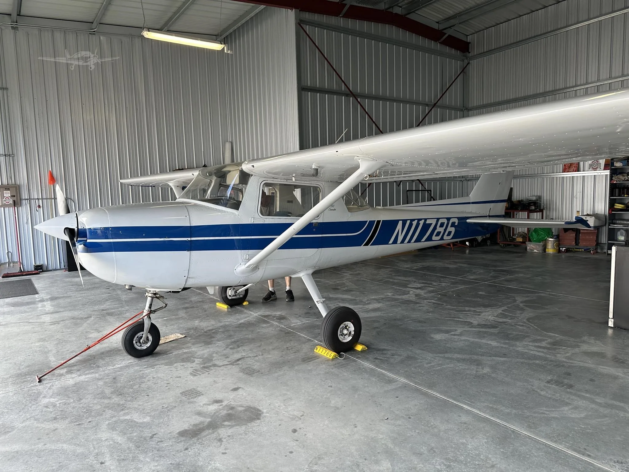 Exterior view of a 1974 CESSNA 150, N11786.