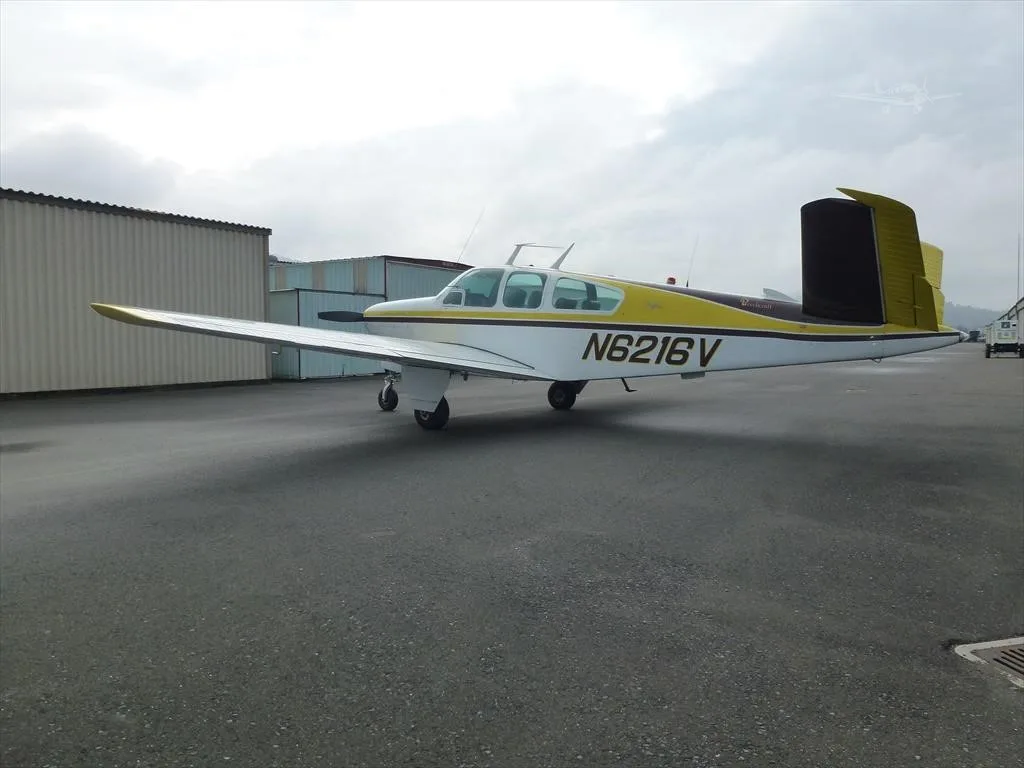 Exterior view of a 1967 BEECHCRAFT V35 BONANZA.