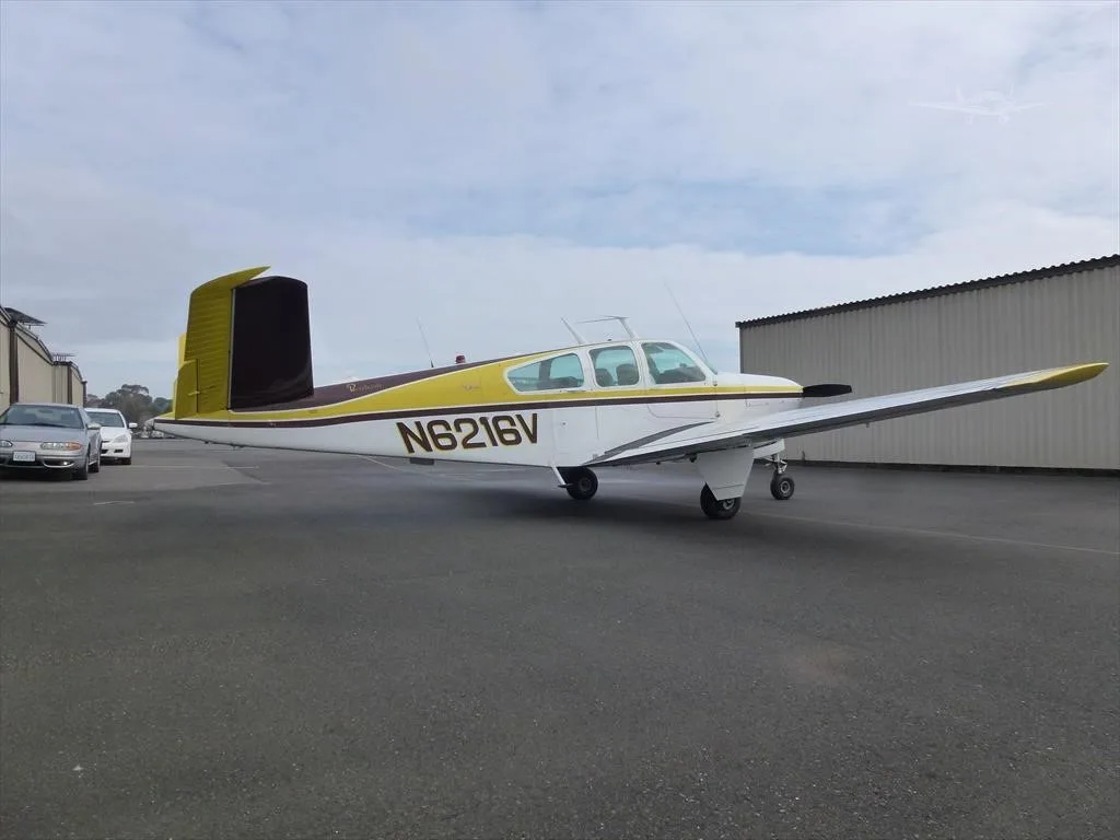Exterior view of a 1967 BEECHCRAFT V35 BONANZA.