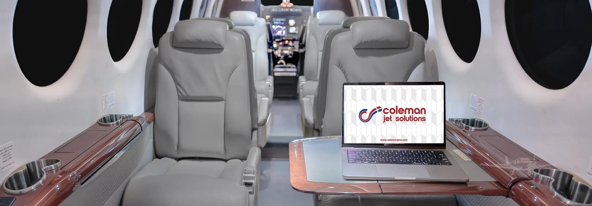 Cabin interior of a 2014 BEECHCRAFT KING AIR 350IER.