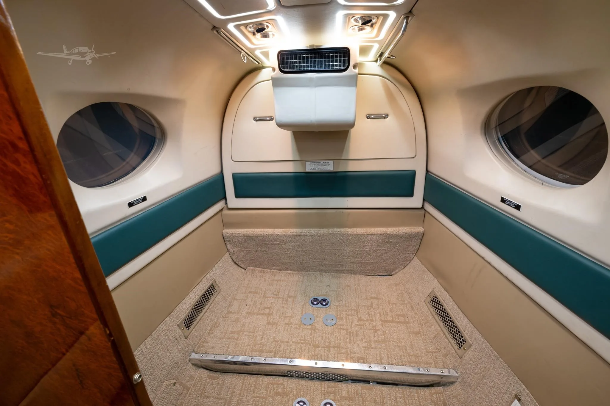 Cabin interior of a 1984 BEECHCRAFT KING AIR 300.