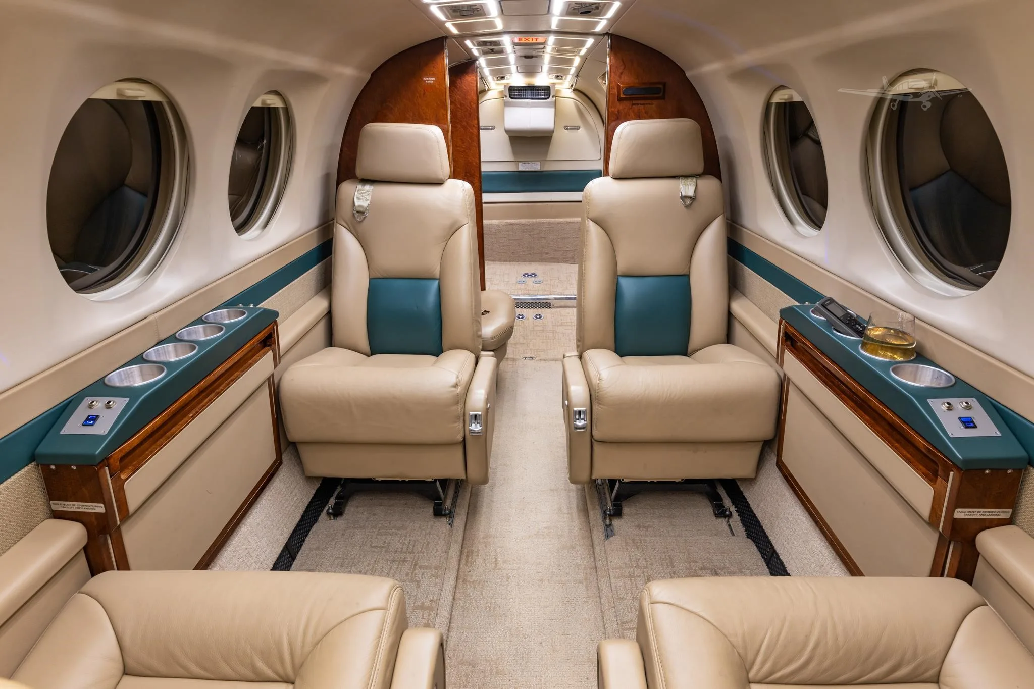 Cabin interior of a 1984 BEECHCRAFT KING AIR 300.