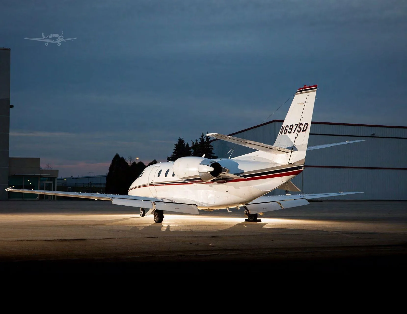 Exterior view of a 2001 CESSNA CITATION EXCEL, N697SD.