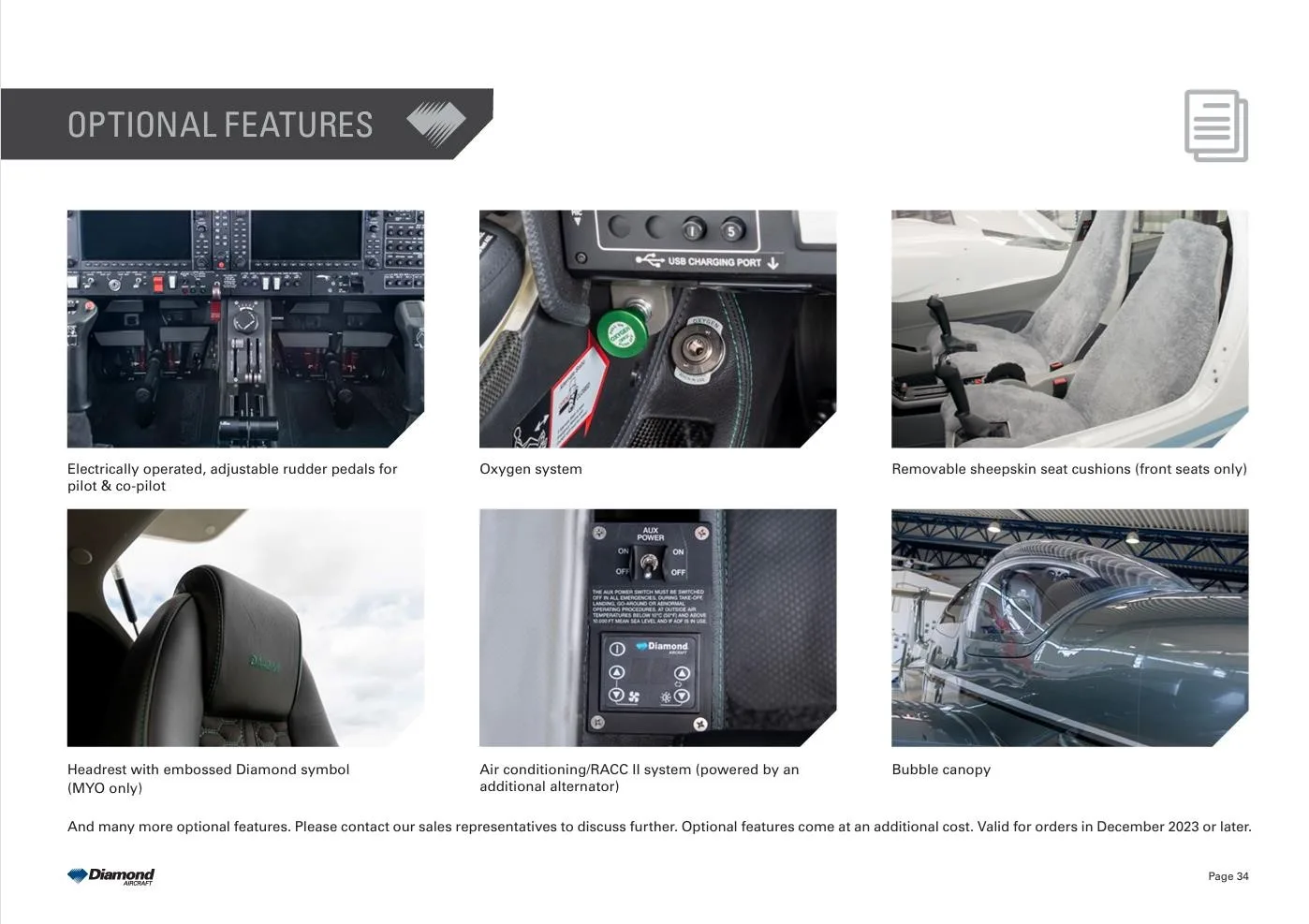 Avionics suite of a 2027 DIAMOND DA42 VI.