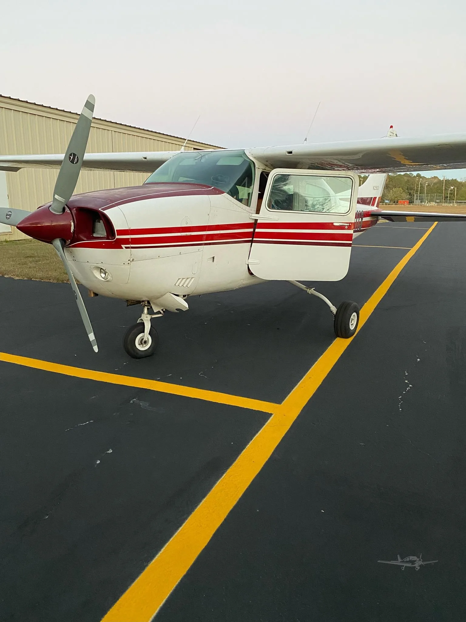 Exterior view of a 1973 CESSNA TURBO 210L, N29113.