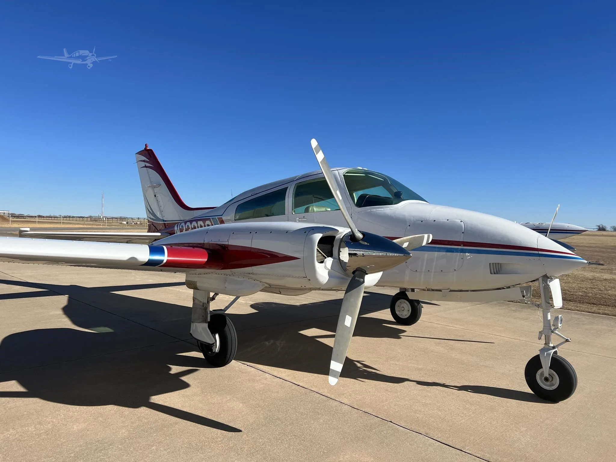 Exterior view of a 1974 CESSNA 310Q, N232RS.