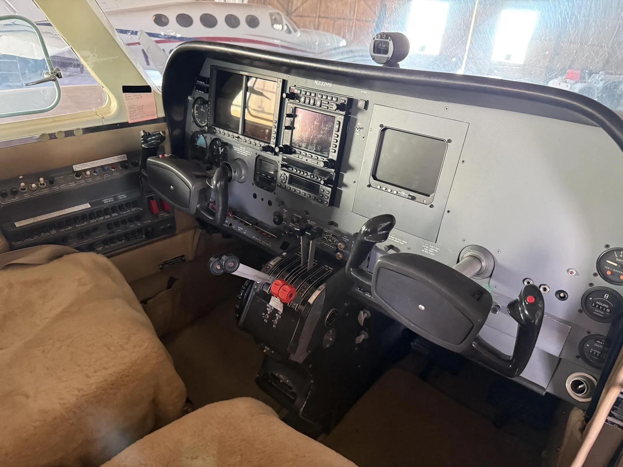 Cabin interior of a 1974 CESSNA 310Q.